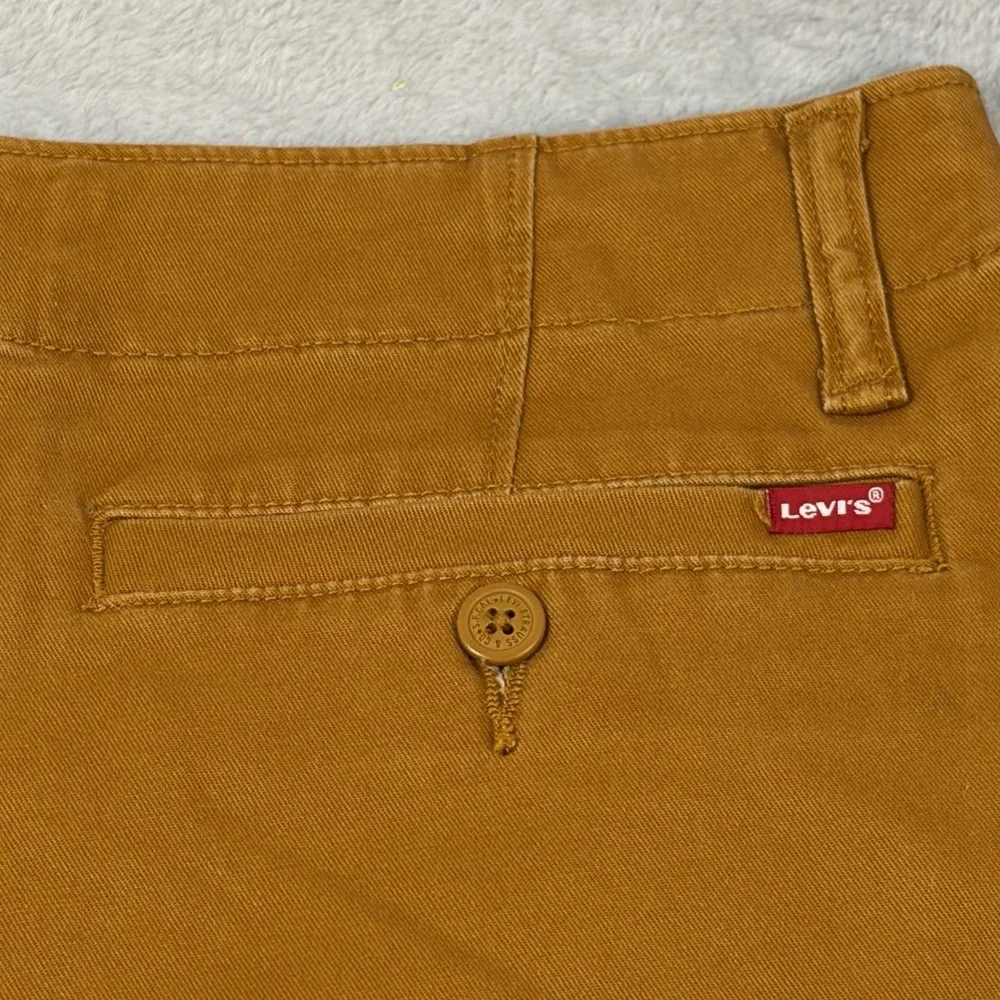Levi's XX Cargo Twill Pants Men 32x32 Mustard ‎ Preppy Standard Taper Stretch